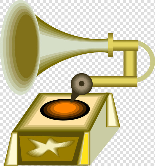 Vector Illustration Of Antique Gramophone Phonograph  HD Png DownloadTransparent PNG