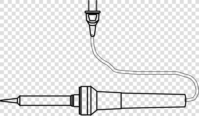 Tool Soldering Iron Drawing Coloring Clip Arts   Soldering Rod Diagram  HD Png DownloadTransparent PNG