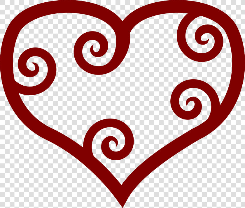 Valentine Red Maori Heart Clip Arts   Valentine Clip Art  HD Png DownloadTransparent PNG