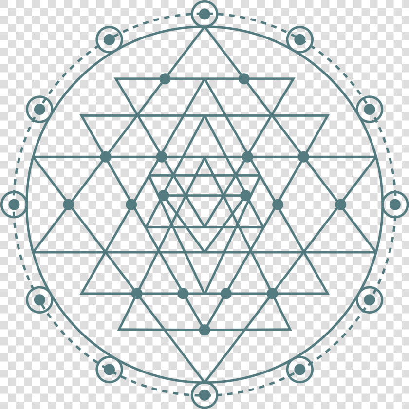 Geometric Triangles In Circle  HD Png DownloadTransparent PNG