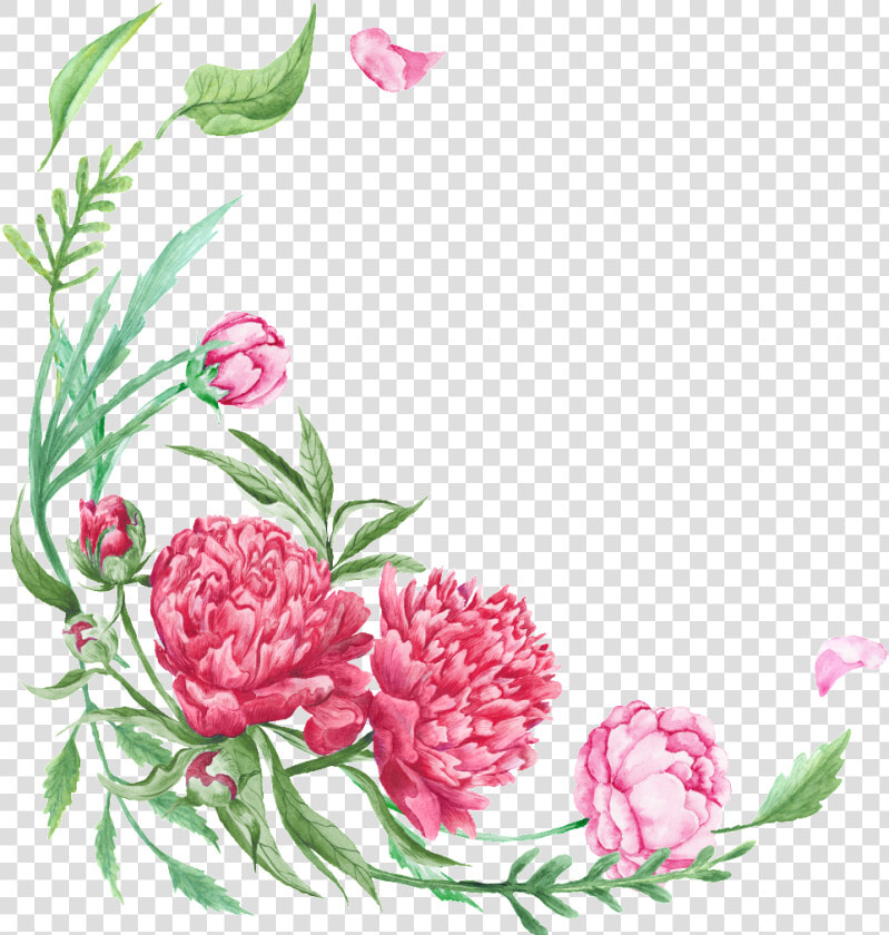 This Graphics Is Curved Floral Border Transparent Decorative   Transparent Corner Flower Borders  HD Png DownloadTransparent PNG