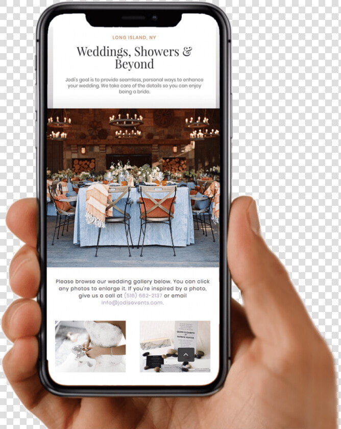 Wedding Industry Websites  Wedding Industry Web Design    Person Holding Iphone 8  HD Png DownloadTransparent PNG