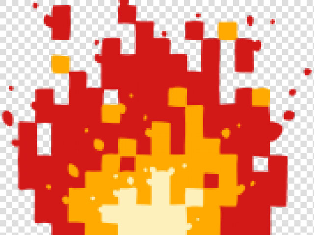 Fire Ball 8 Bits   Png Download   8 Bit Fire Png  Transparent PngTransparent PNG