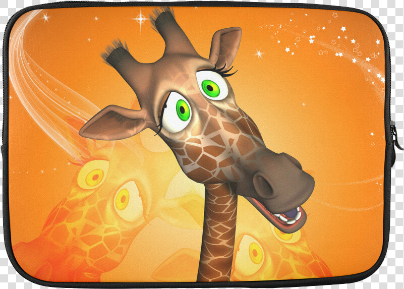 Funny Giraffe Custom Laptop Sleeve 15   Tableau Sur Verre Acrylique  HD Png DownloadTransparent PNG