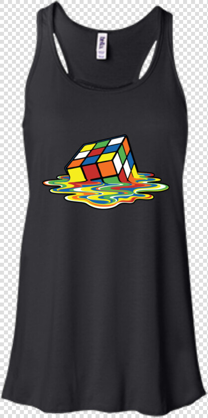 Melting Rubiks Cube Shirt   I M Mostly Peace Love And Light  HD Png DownloadTransparent PNG