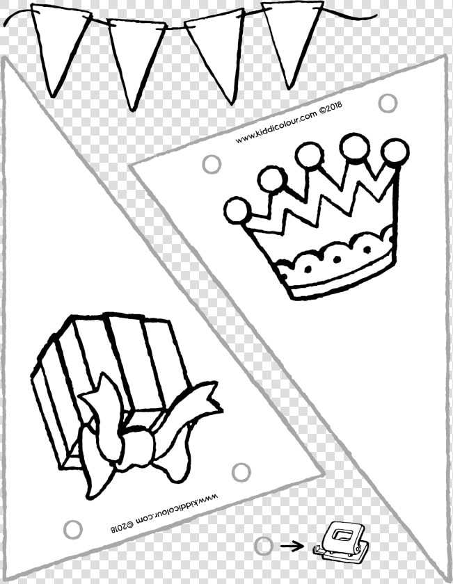 Transparent Circus Flags Clipart   Kleurplaat Verjaardag Vlag  HD Png DownloadTransparent PNG