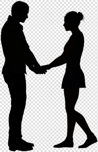 Clip Art Portable Network Graphics Image Silhouette   Girl And Boy Silhouette Holding Hands  HD Png DownloadTransparent PNG