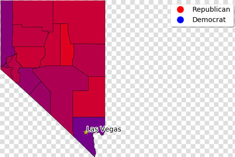 Nevada Democrat Republican Maps  HD Png DownloadTransparent PNG
