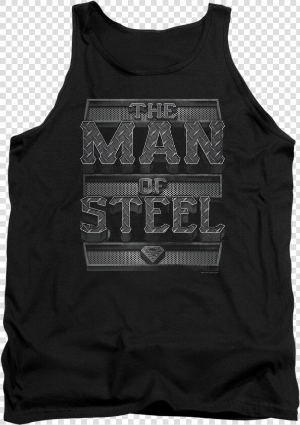 Man Of Steel Superman Tank Top   Active Tank  HD Png DownloadTransparent PNG