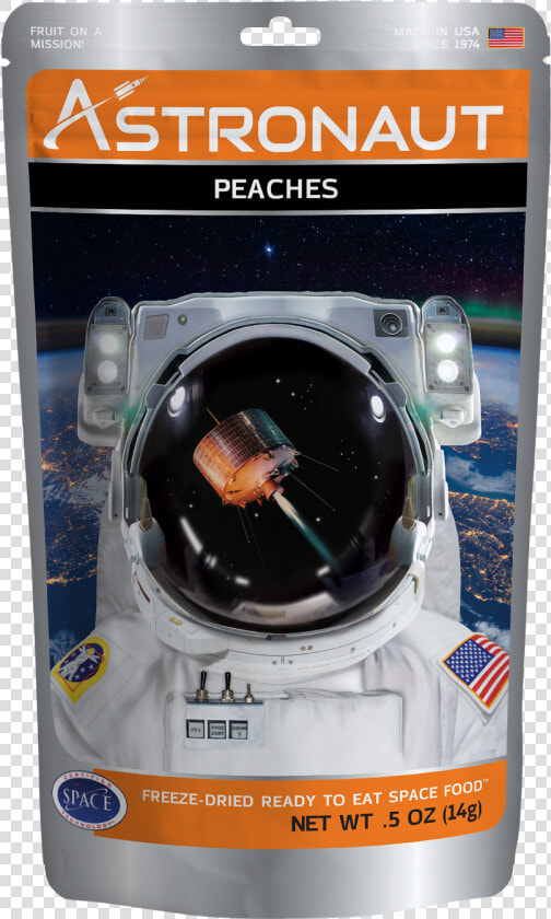 Astronaut Freeze Dried Fruit Peaches Front  HD Png DownloadTransparent PNG