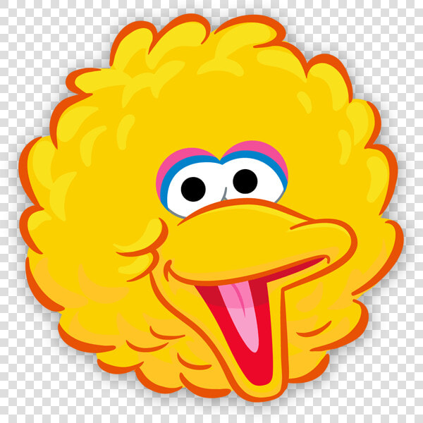 Yellow Bird Face Template Sesame Street Characters   Transparent Big Bird Png  Png DownloadTransparent PNG