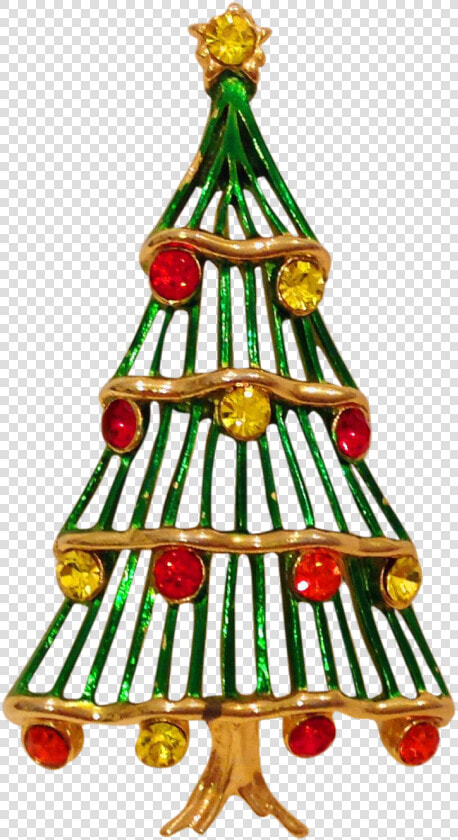 Vintage Christmas Tree Pins Lovely Christmas Tree Pin   Christmas Tree  HD Png DownloadTransparent PNG