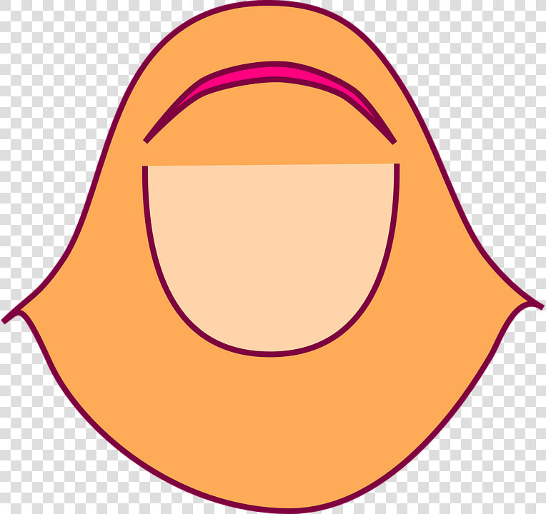 Muslim  Islam  Girl  Head  Face  Hair  Blank  Female   Kerudung Kartun  HD Png DownloadTransparent PNG