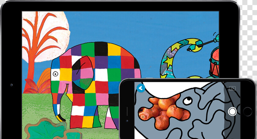 Drawing Collages Love Collage   Elmer The Patchwork Elephant  HD Png DownloadTransparent PNG