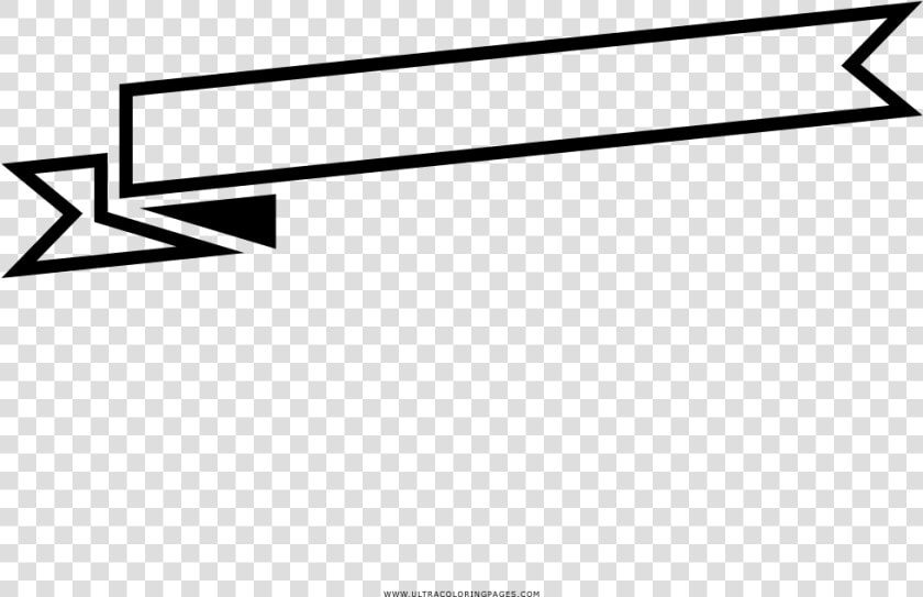 Ribbon Banner Coloring Page   Banner Para Colorear  HD Png DownloadTransparent PNG