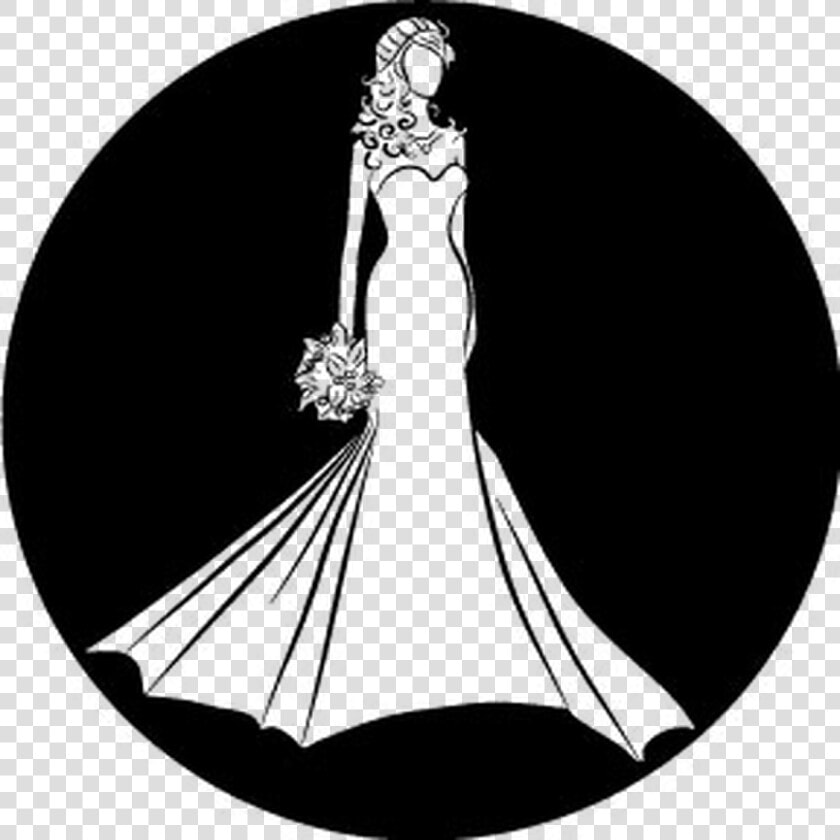 Rosco Bride Silhouette B amp w Glass Gobo   Bride Silhouette  HD Png DownloadTransparent PNG