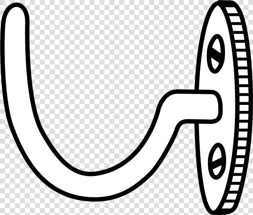 Line Art Clip Arts   Coat Hook Clipart  HD Png DownloadTransparent PNG