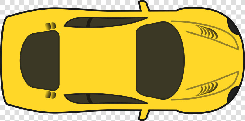 Yellow Racing Car Clip Arts   Race Car Top Down  HD Png DownloadTransparent PNG