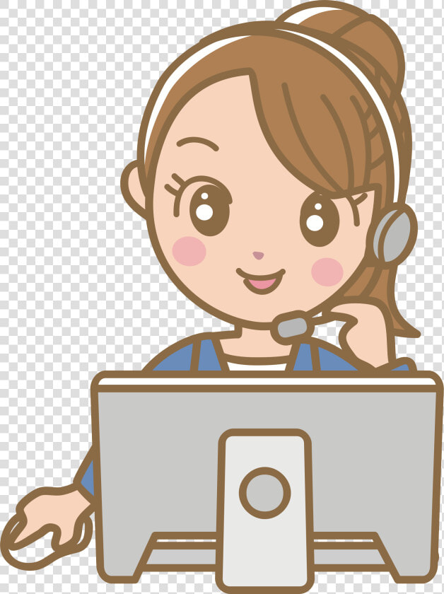 This Free Icons Png Design Of Female Call Centre Worker   Call Center Agent Clipart  Transparent PngTransparent PNG