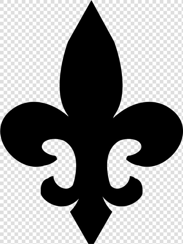 Black Fleur De Lis Vector Clip Art   Fleur De Lis Clipart  HD Png DownloadTransparent PNG