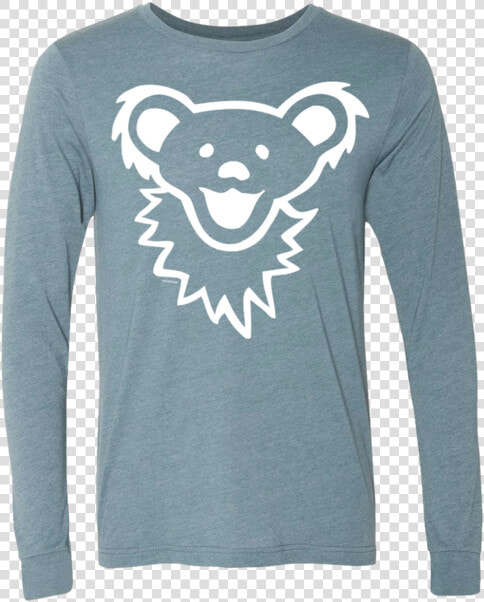 Grateful Dead Dancing Bear Face Unisex Longsleeve   Black Dancing Bear Grateful Dead  HD Png DownloadTransparent PNG