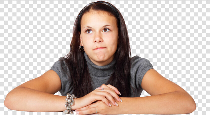 Thinking Woman Png Transparent   Woman Thinking  Png DownloadTransparent PNG