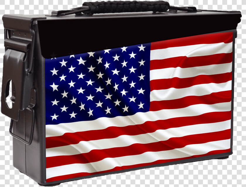 Patriot Ammo Can   Half American Half Canadian Flag  HD Png DownloadTransparent PNG