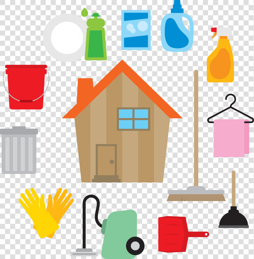 Clean Vector Commercial Cleaning   Clean House Vector  HD Png DownloadTransparent PNG