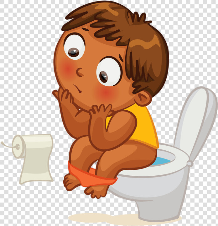 Image Black And White Stock Intelligent Clipart Kid   Toilet Training Cartoon  HD Png DownloadTransparent PNG