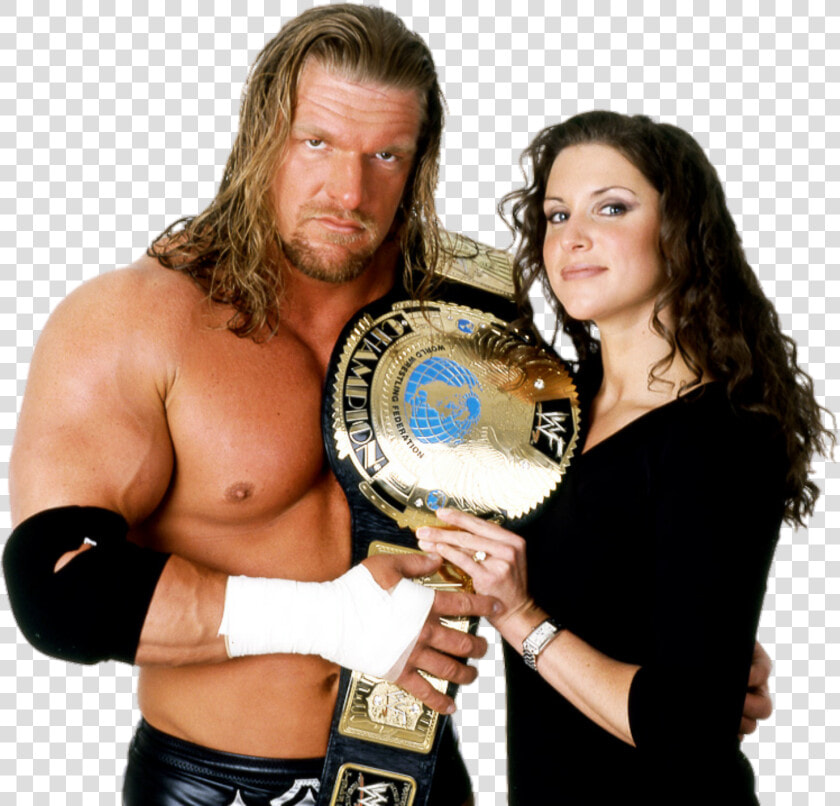 Triple H And Stephanie Mcmahon Wwe Champions  Wwe Wrestlers    Wwe Triple H Champion  HD Png DownloadTransparent PNG