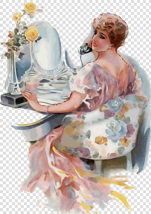 Woman Vintage Girl   Painting Woman Png  Transparent PngTransparent PNG