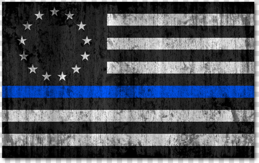 Betsy Ross Flag Thin Blue Line  HD Png DownloadTransparent PNG