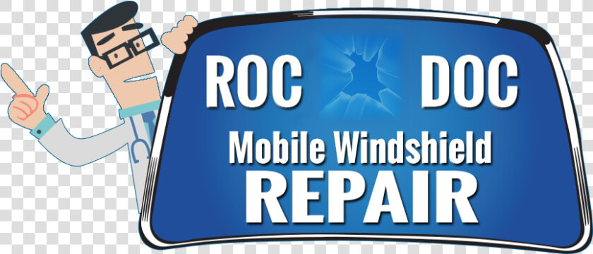 Roc Doc Mobile Windshield Repair   Banner  HD Png DownloadTransparent PNG