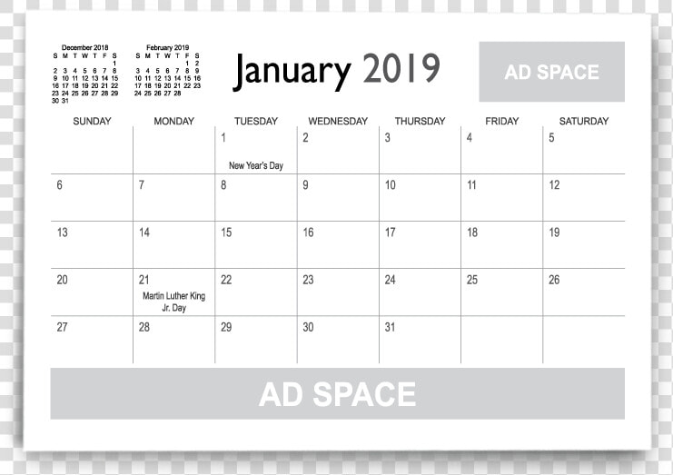 2019 Calendar Template Indesign   Ravelry  HD Png DownloadTransparent PNG