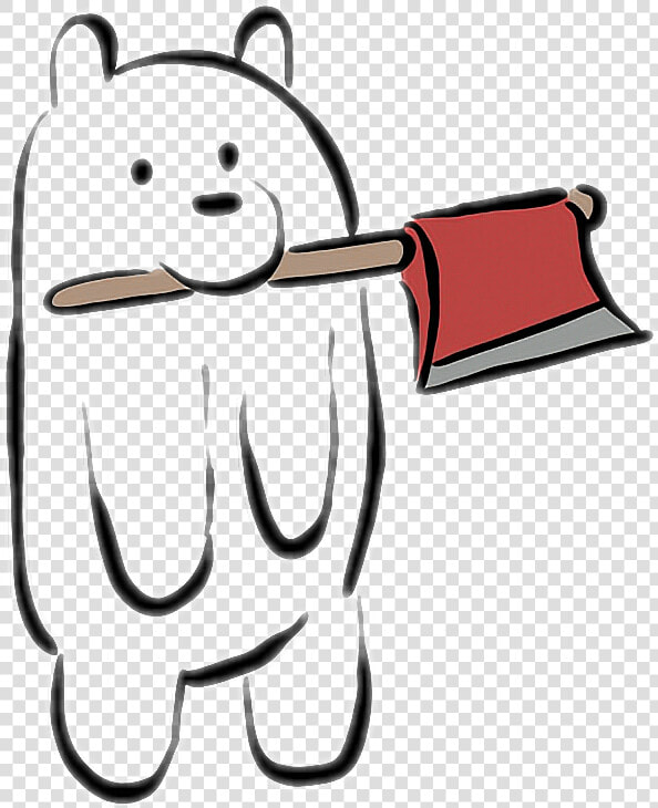  icebear  webarebears  axe  doodle  HD Png DownloadTransparent PNG