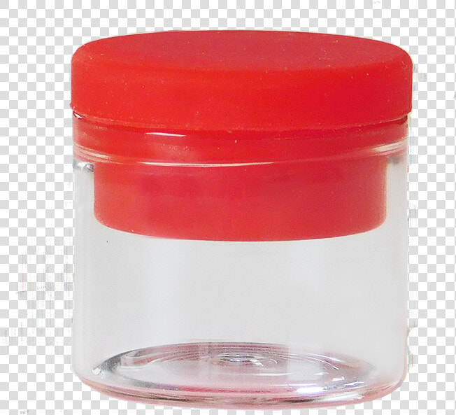 6ml Concentrate cream Glass Jar red Silicon Lid  HD Png DownloadTransparent PNG