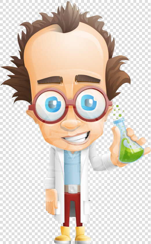 Vector Scientist Cartoon Character   Adobe Character Animator Puppet Scientist  HD Png DownloadTransparent PNG