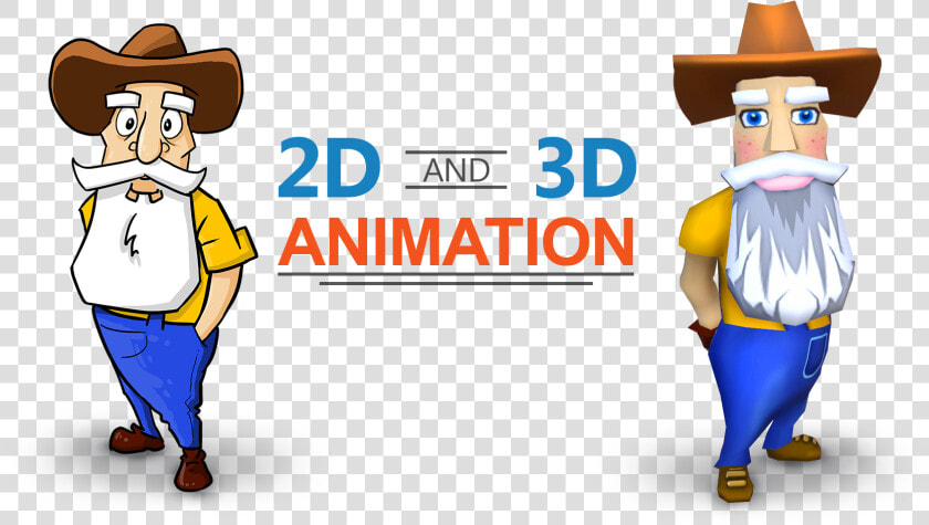 2d Animation And 3d Animation  HD Png DownloadTransparent PNG