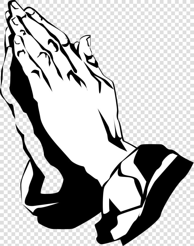 Praying Hands Black Clipart Transparent Png   Transparent Praying Hands Png  Png DownloadTransparent PNG