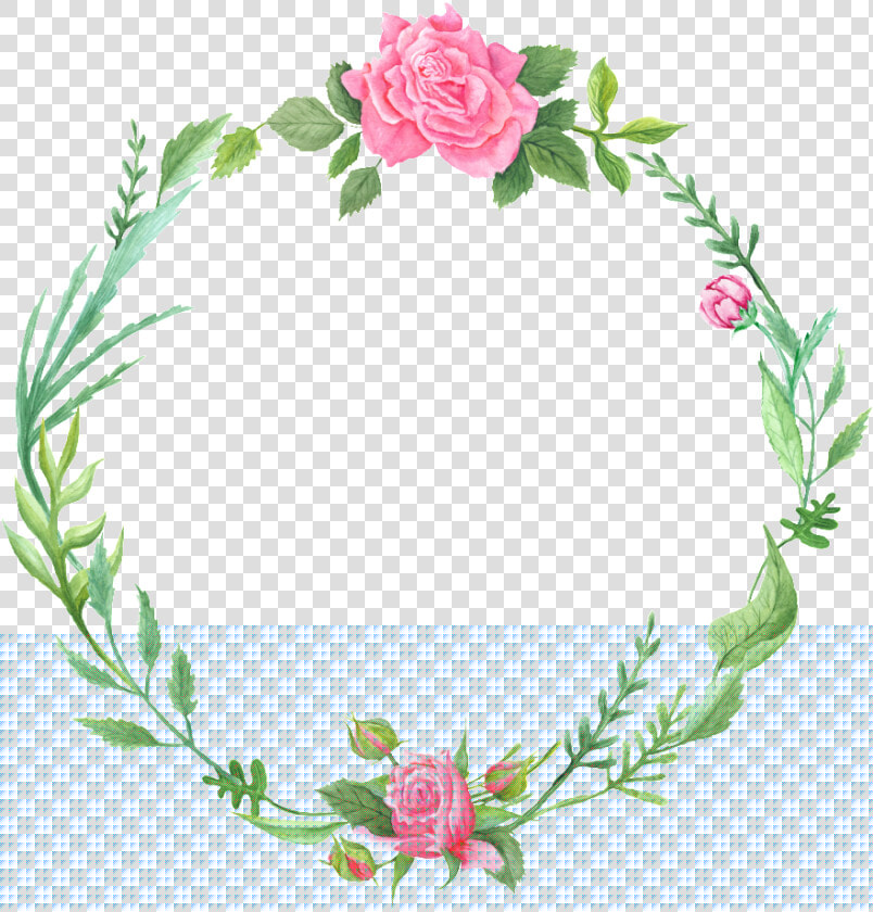 Literary Fan Green Leaf And Flower Wreath Decoration   Flower Wreath Transparent Background  HD Png DownloadTransparent PNG
