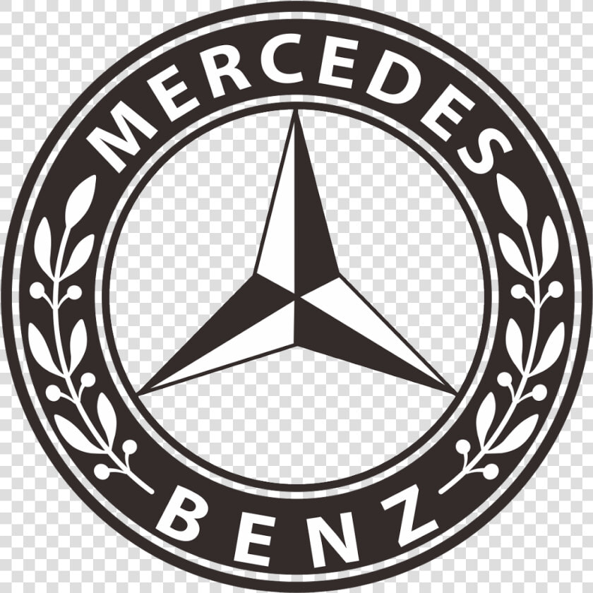 Mercedes benz Logo Png Clipart   Mercedes Benz Logo Round  Transparent PngTransparent PNG