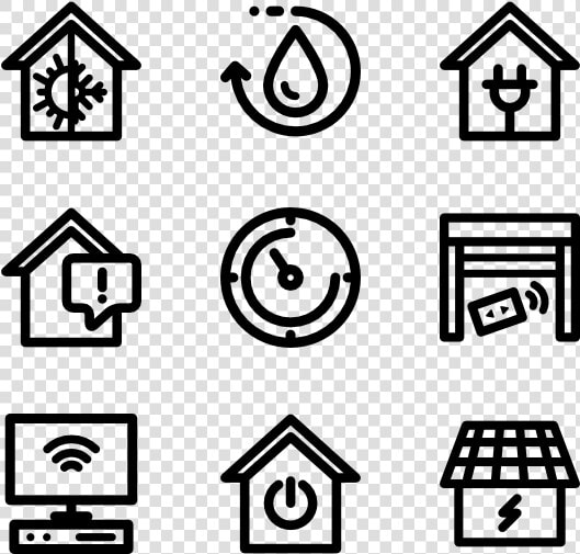 Linear Smart Home   Smart Home Icons Png  Transparent PngTransparent PNG