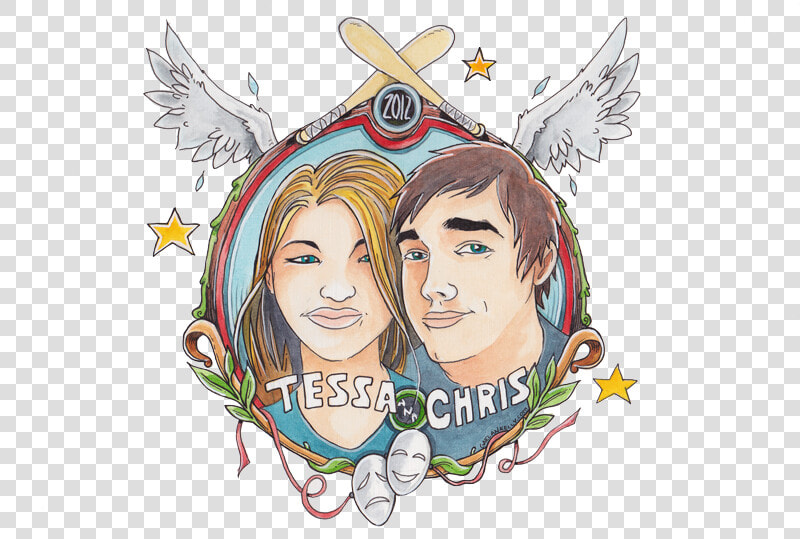 Tessa  amp  Chris   Illustration  HD Png DownloadTransparent PNG