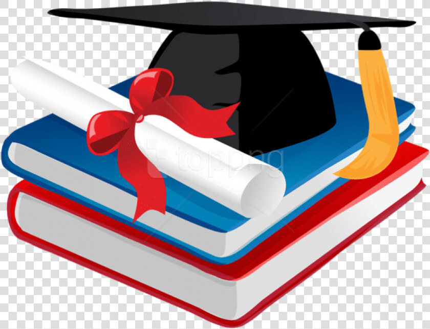 Download Graduation Cap Books Transparent Background   Graduation Cap With Books  HD Png DownloadTransparent PNG