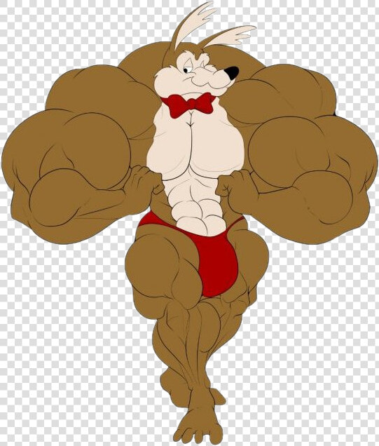 Transparent Coyote Png   Wile E Coyote Muscles  Png DownloadTransparent PNG