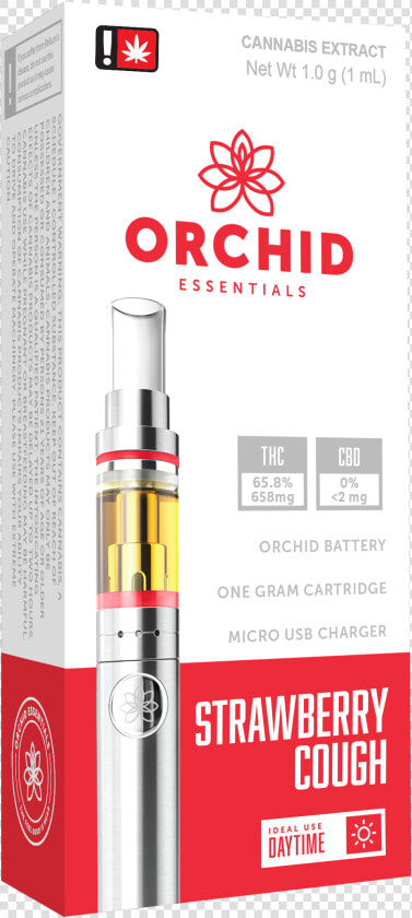 Orchid Essentials Concentrates Cartridges Strawberry  HD Png DownloadTransparent PNG