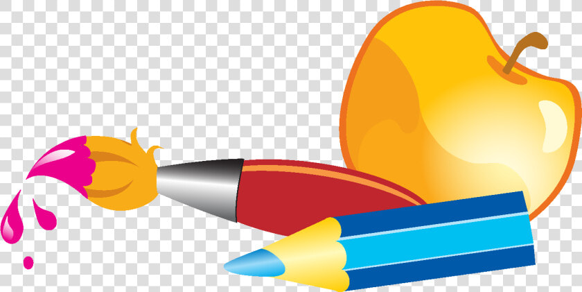 Hand Drawn Colorful Pencils Apple Elements   Animation Pencil Clipart  HD Png DownloadTransparent PNG