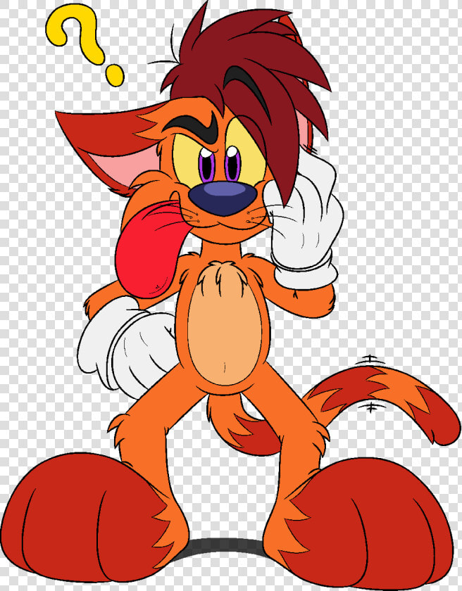 Ams   Confused Kitty   Cartoon  HD Png DownloadTransparent PNG