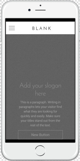 Blank Parallax Template Mobile View   Iphone  HD Png DownloadTransparent PNG