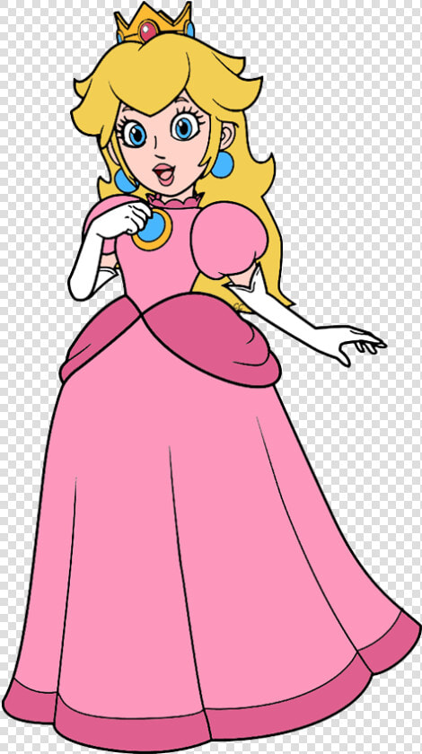Mario Luigi Toad Princess Peach Transparent Png   Draw Peach Super Mario  Png DownloadTransparent PNG